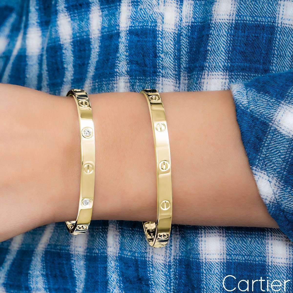 Cartier Yellow Gold Love Bracelet Size 16 B6035516 Rich Diamonds cartier-yellow-gold-love-bracelet-size-16-b6035516-rich-diamonds